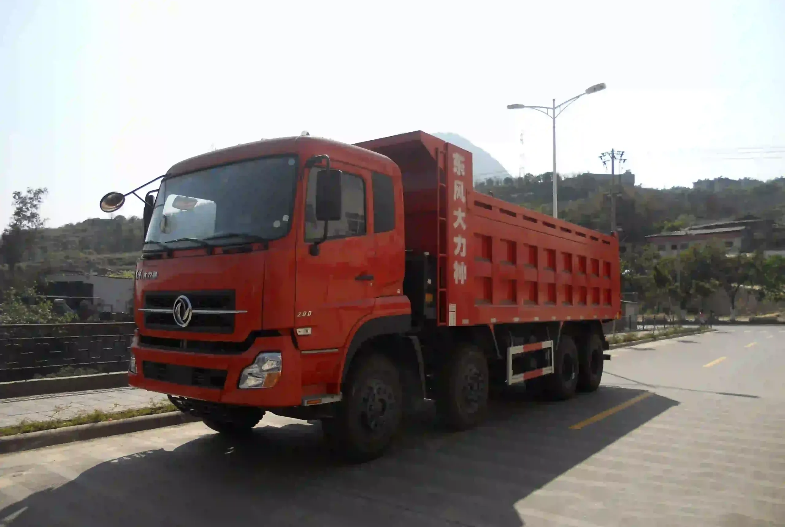Dongfeng Hercules Dump Truck 280HP Quad Axle Dump Trucks For Sale