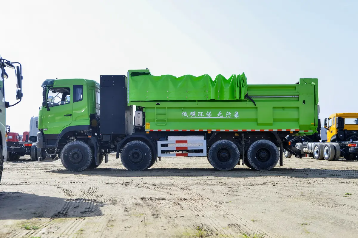 reliable electric dump truck for construction or mining projects