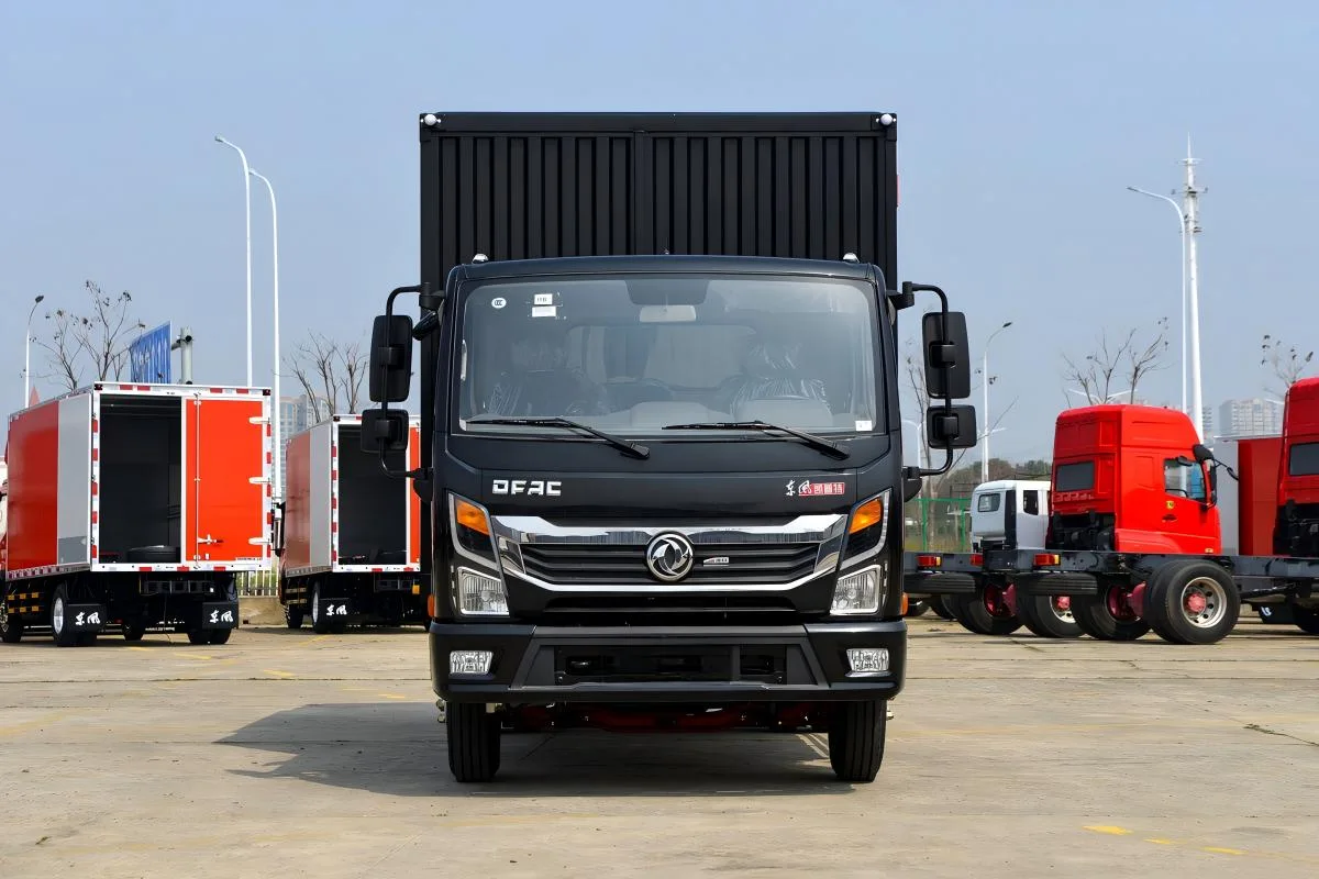 4.2m cargo truck, 163HP delivery truck, urban box truck, last mile delivery vehicle